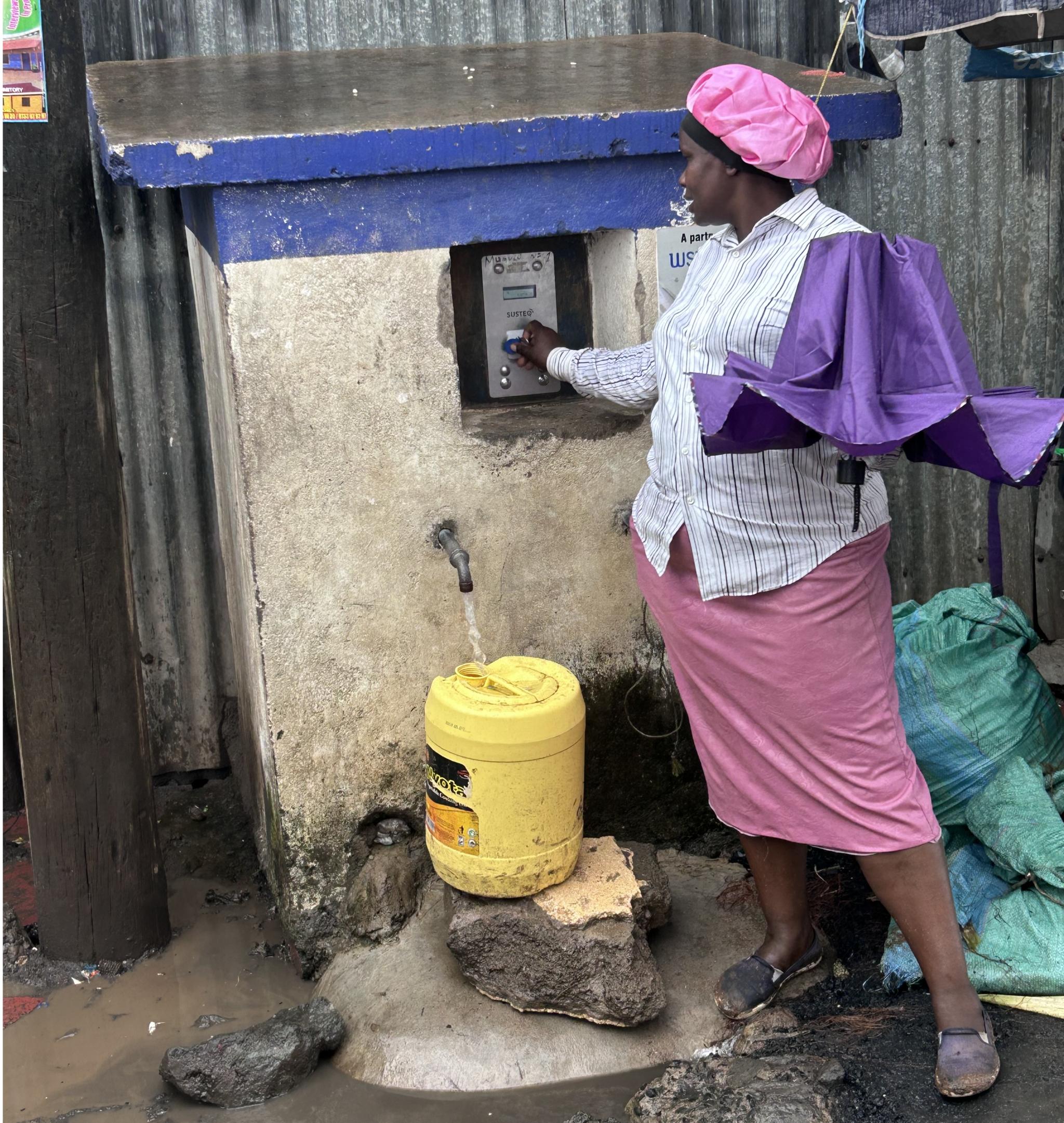 Digital water point in an informal settlement